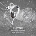 Necklace projection crystal