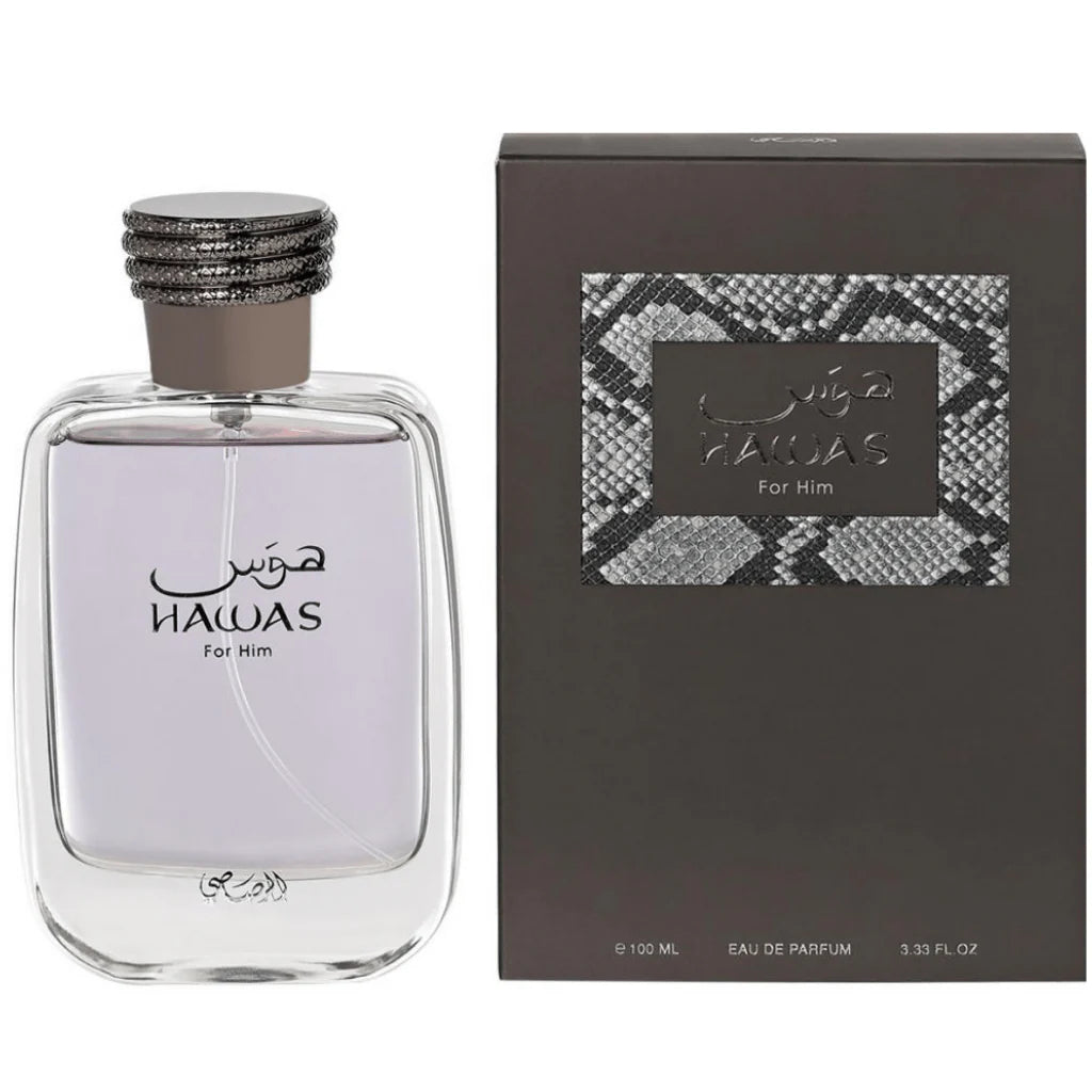 Hawas For Men - Eau De Parfum Spray 100ML (3.4 Oz), Premium Arabian Perfume For Men & Women