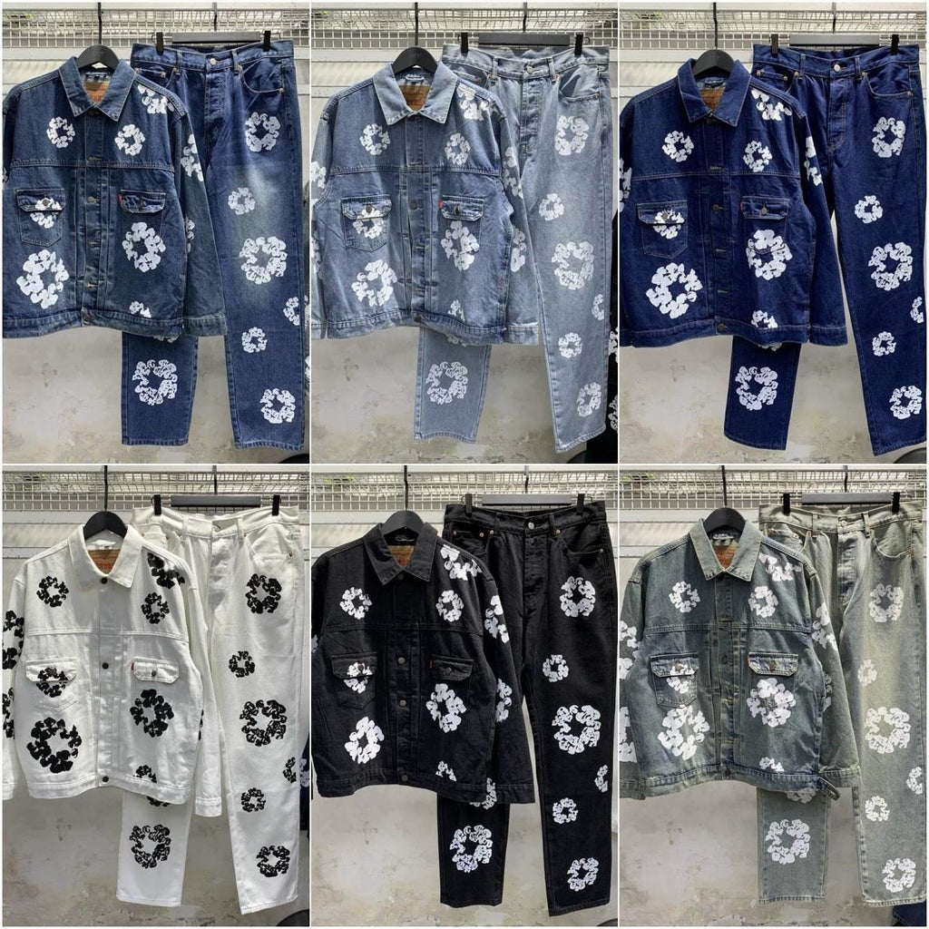 mens denim tears suit