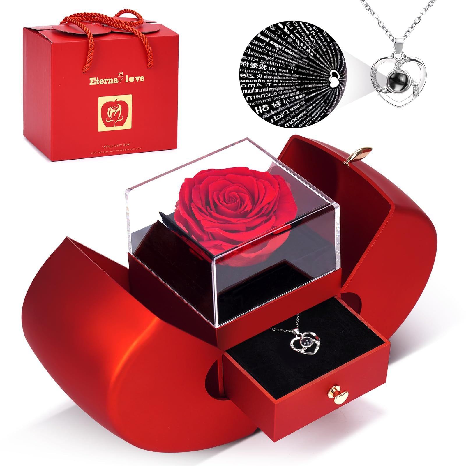 Necklace projection crystal