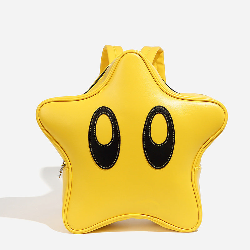 Cute Five-pointed Star PU Backpack