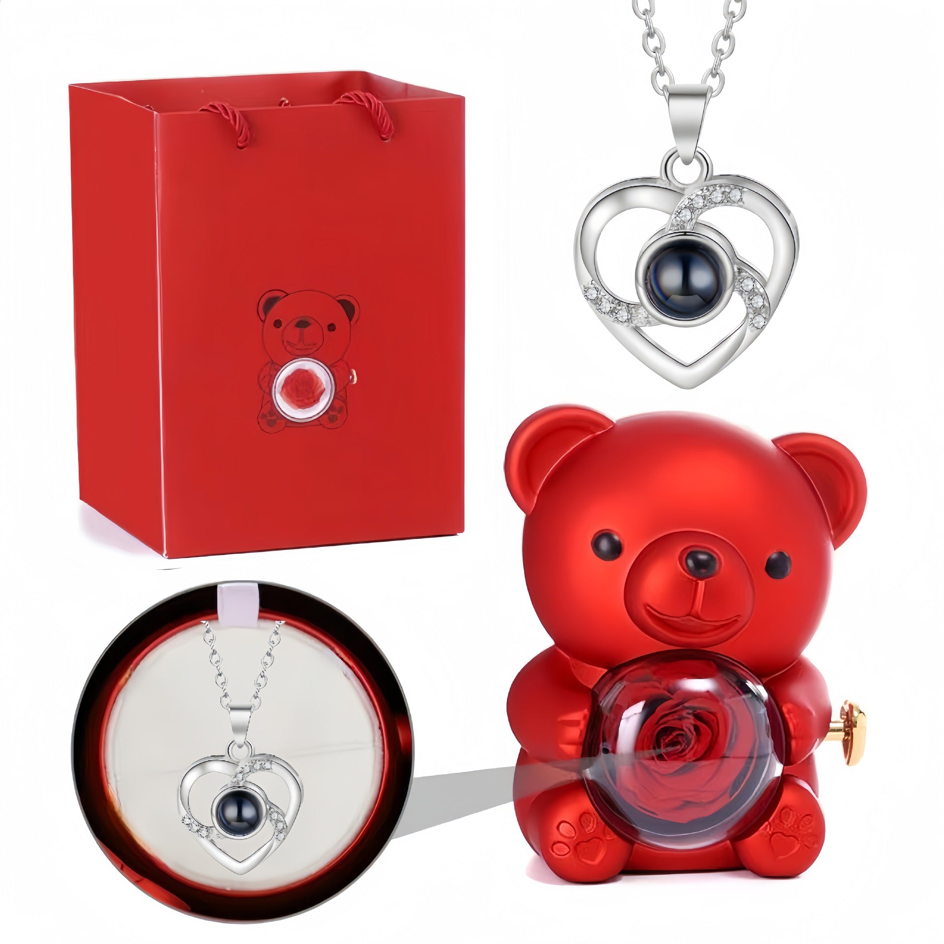 Necklace projection crystal