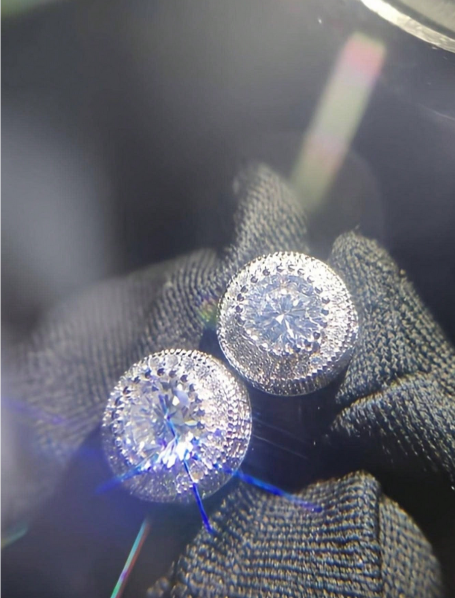 Cubic Zirconia Round Stud Earrings