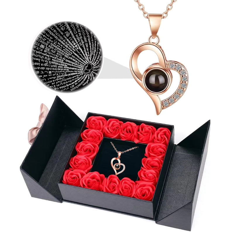 Necklace projection crystal