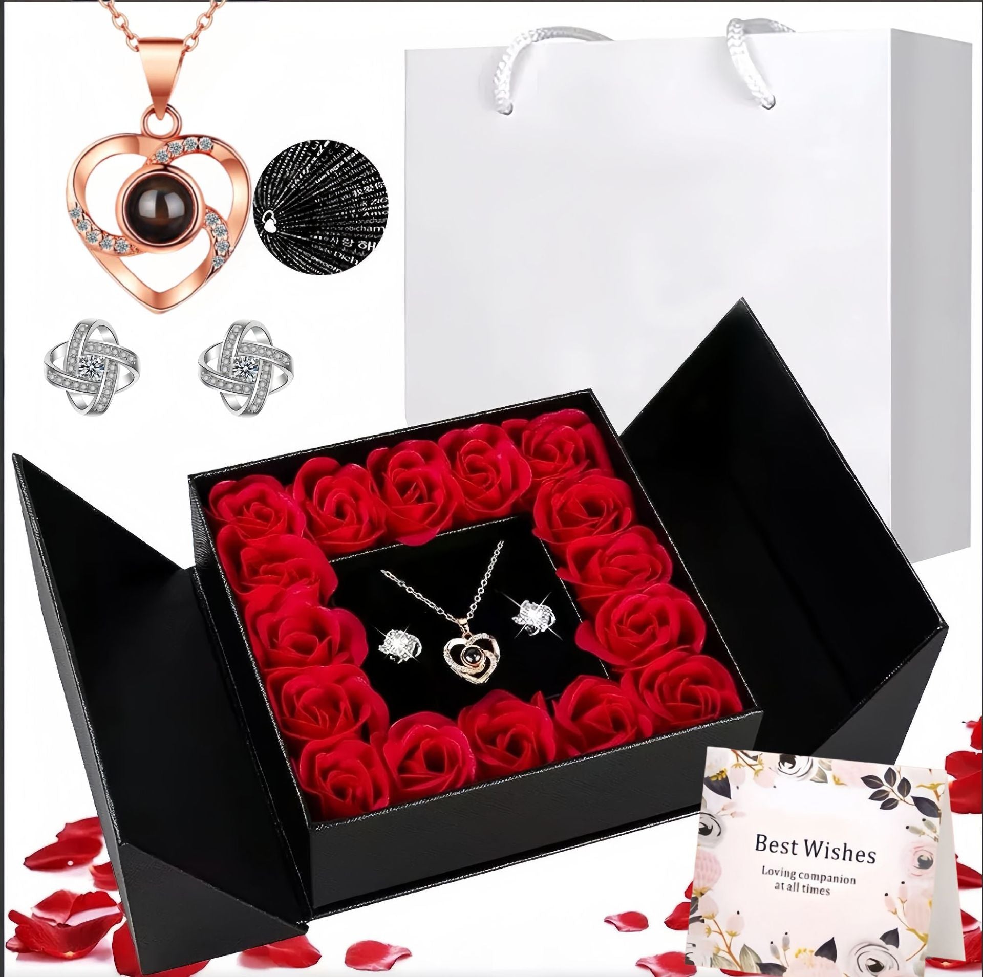 Necklace projection crystal