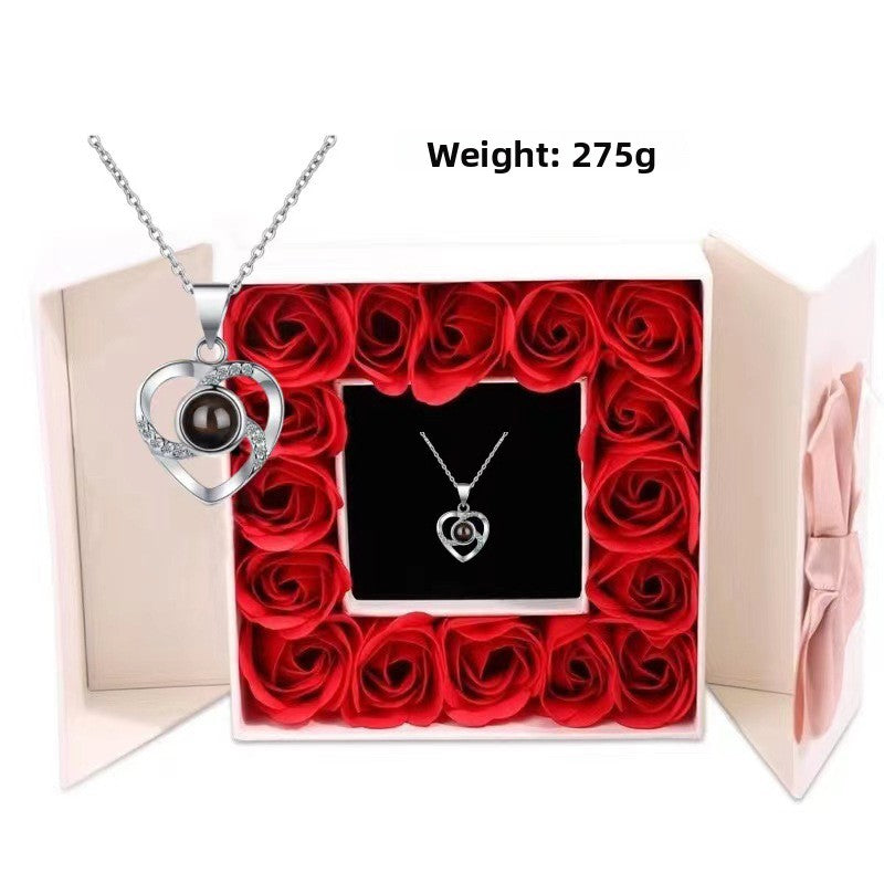 Necklace projection crystal