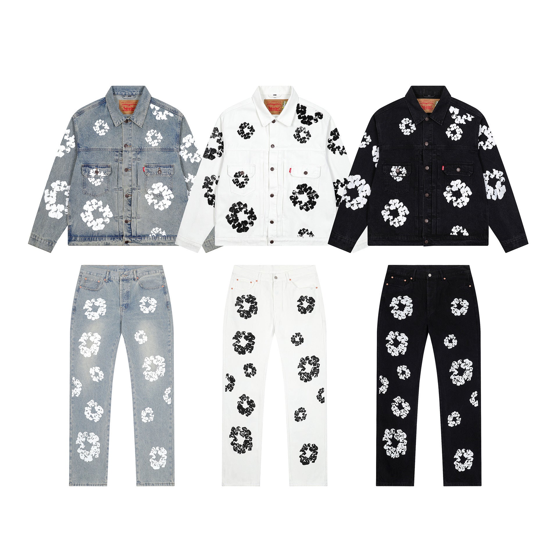 mens denim tears suit