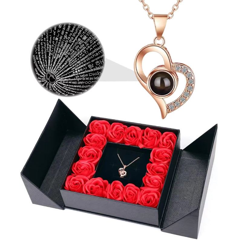 Necklace projection crystal