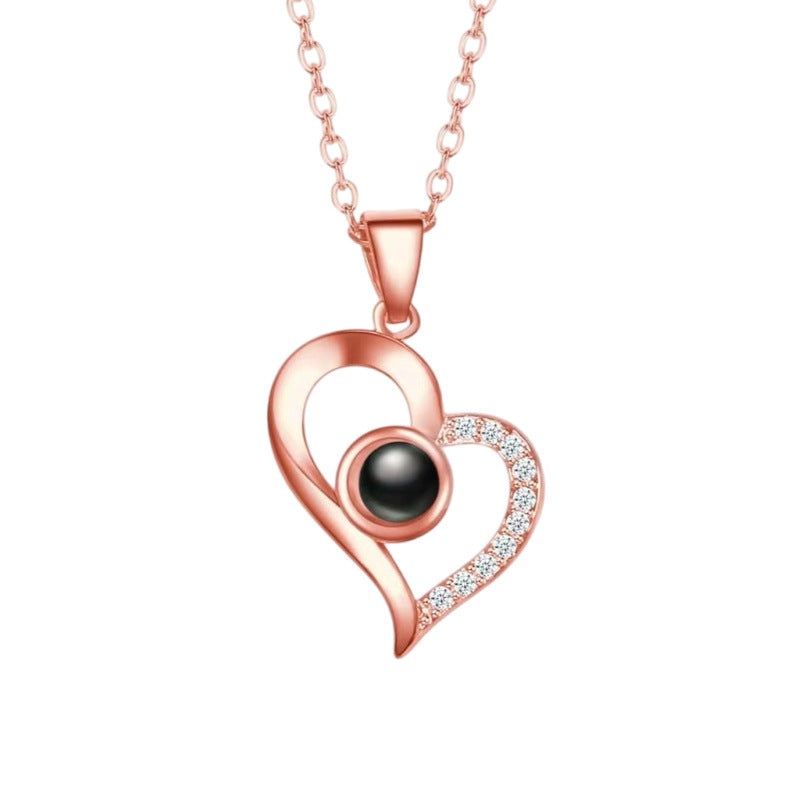 Necklace projection crystal