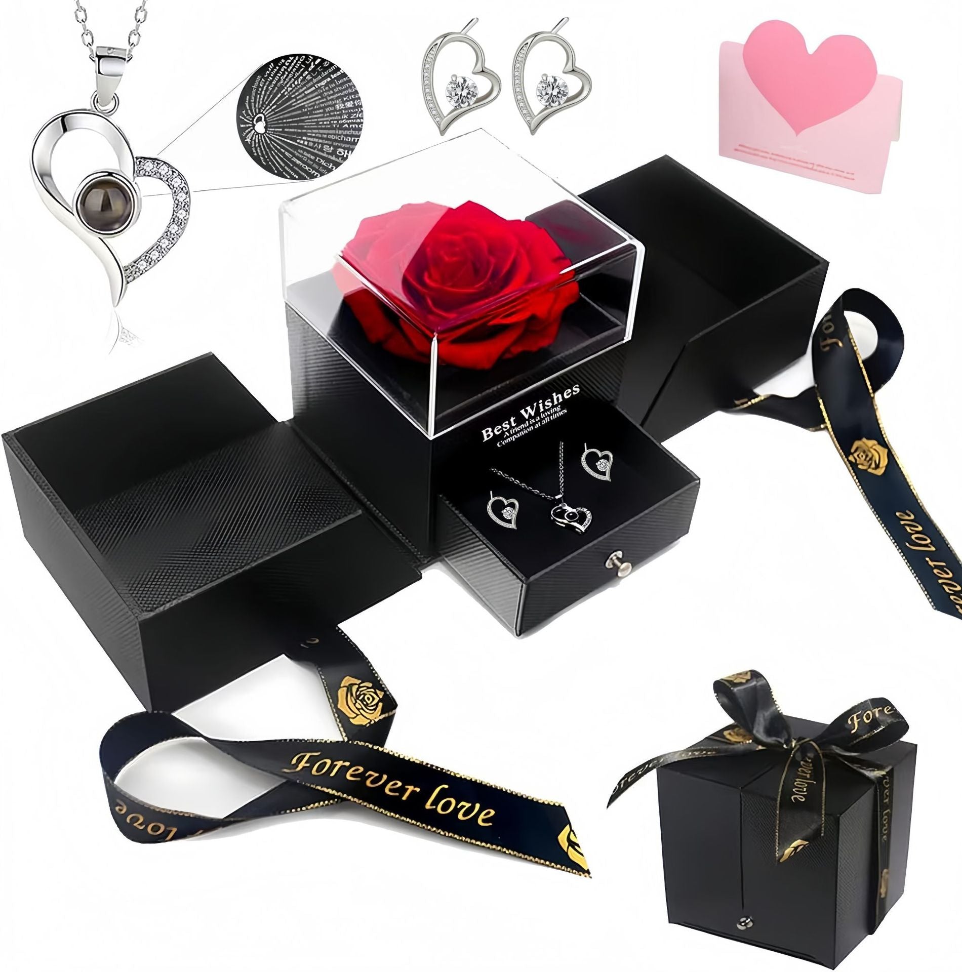 Necklace projection crystal